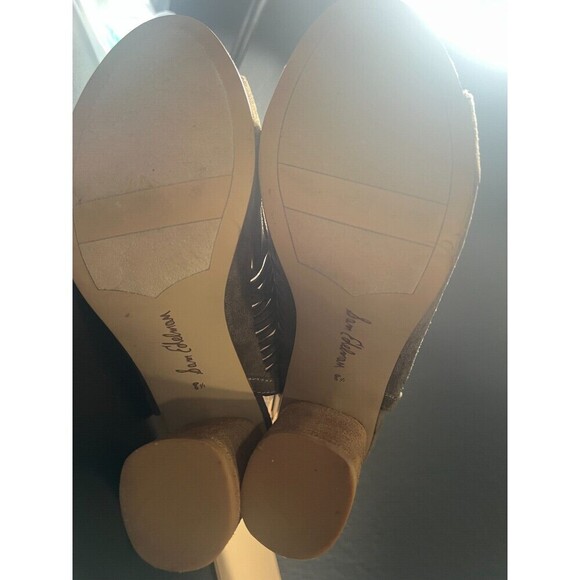 Sam Edelman Rocco Bootie Sandals Womens Size 8.5 Brown Suede Cage Cutout Lace Up - Picture 8 of 10